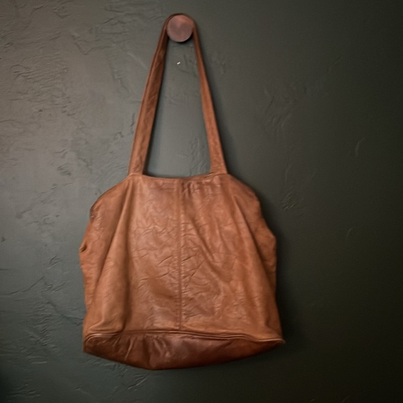 Vintage Leather Fringe Handbag Tote - Picture 2 of 4